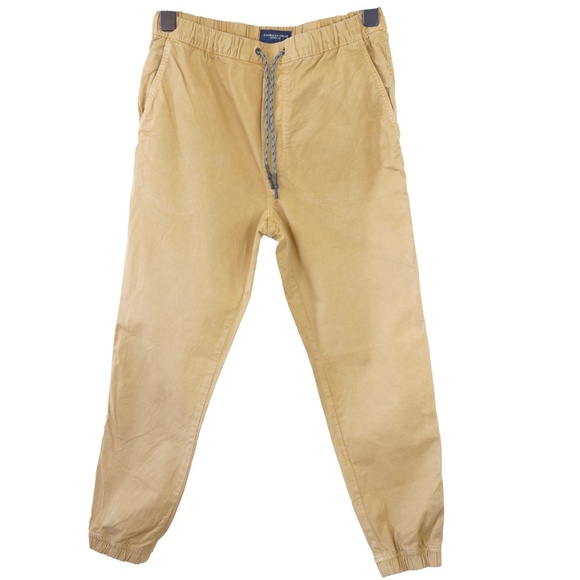 NWOT American Eagle Outfitters Men's Tan Joggers Sz Small - Picture 2 of 5